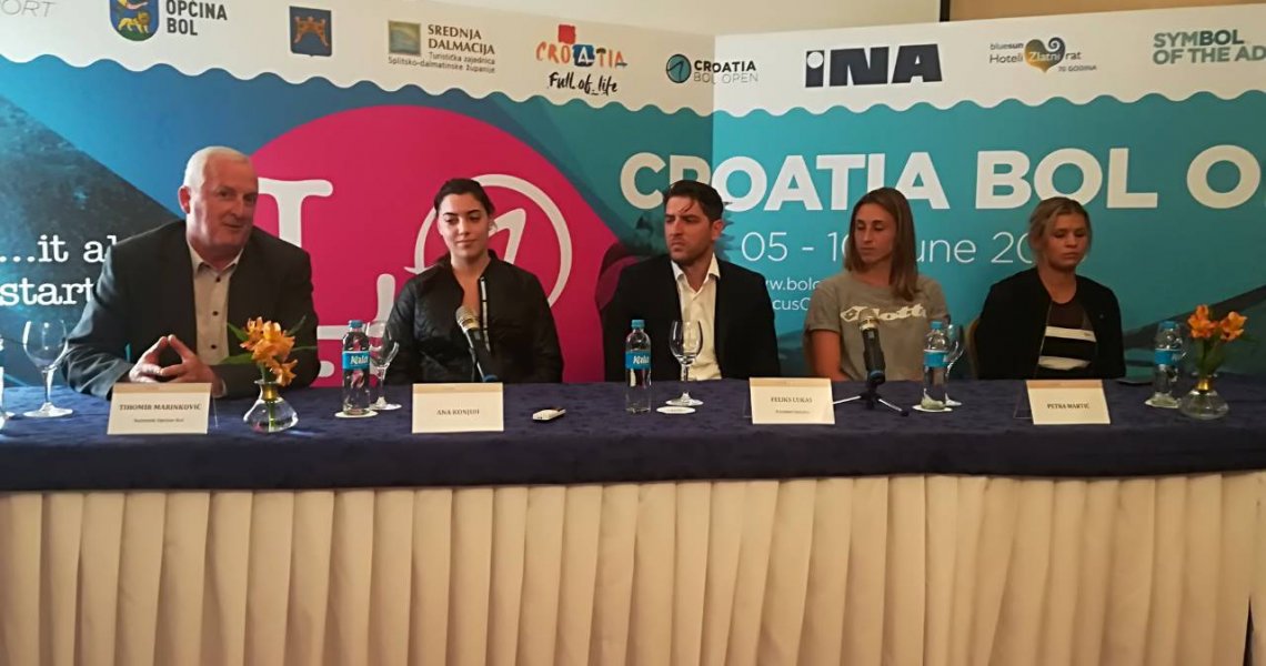 Press conference for the WTA Croatia Bol Open