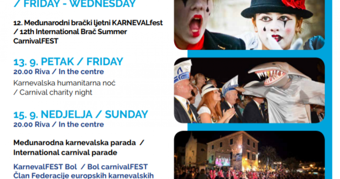 12. Međunarodni brački ljetni KARNEVALfest