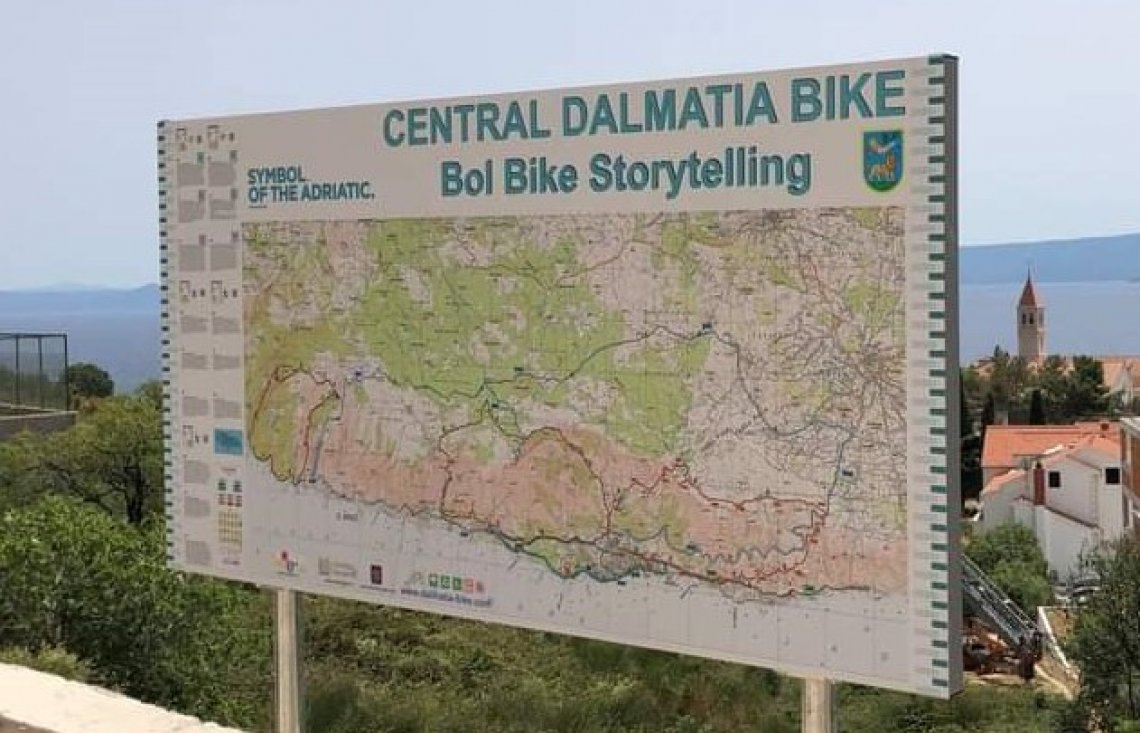 Bol on Brač island is the first in the world to have two bike storytelling trails